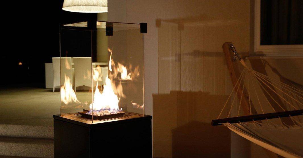 Газовый нагреватель Kratki PATIO Mini/G31/37Mbar/S, сталь, с пультом ДУ