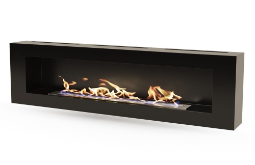 Биокамин "Русский огонь" Лофт 2100N настенный с декоративным стеклом (стемалитом)