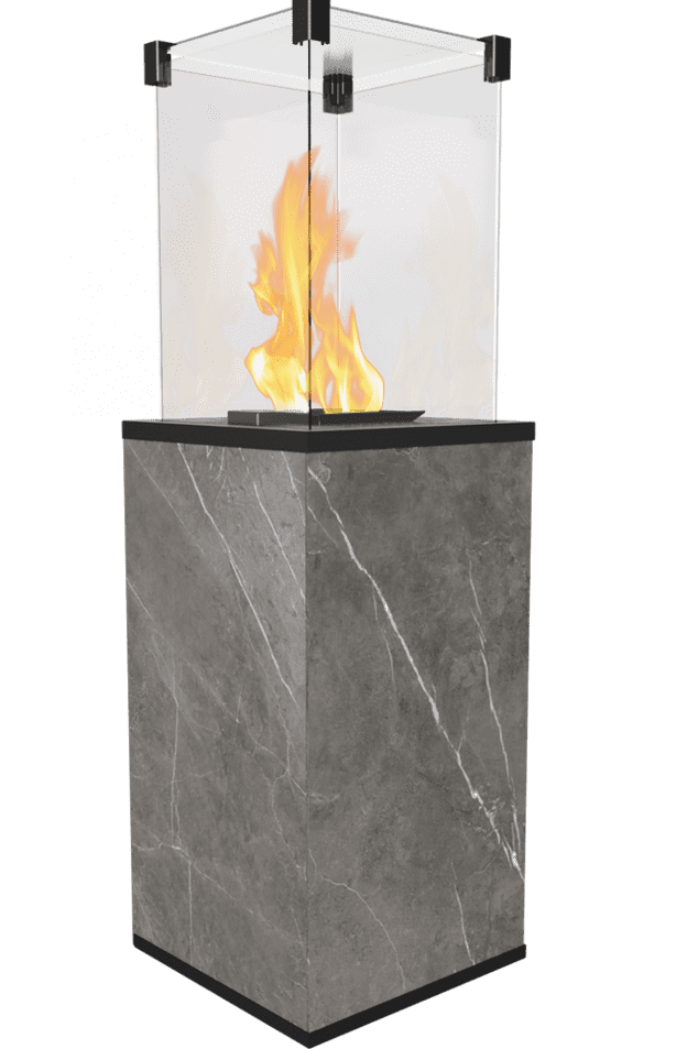 Газовый нагреватель Kratki PATIO/G31/37Mbar/Q/N/P/G, Naturali Pietra Grey, с пультом управления