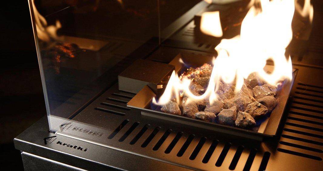 Газовый нагреватель Kratki PATIO Mini/G31/37Mbar/S, сталь, с пультом ДУ