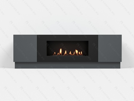 Тумба универсальная Lux Fire "Байкал" 1600, графит, с биокамином 900 по цене 73 854 руб.