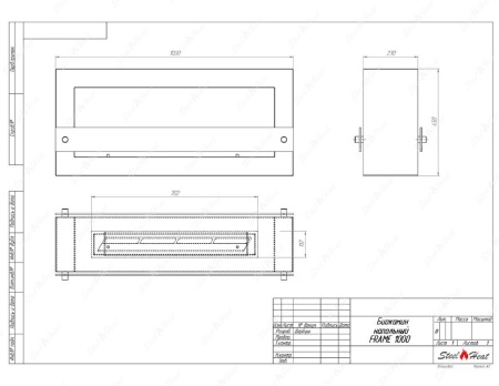 Биокамин SteelHeat WALL FRAME ONE 1000 черный, стемалит Биокамин SteelHeat WALL FRAME ONE 1000 черный, стемалит по цене 55 650 руб.