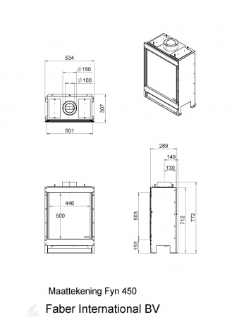 Газовый камин Faber Fyn 450 Газовый камин Faber Fyn 450
